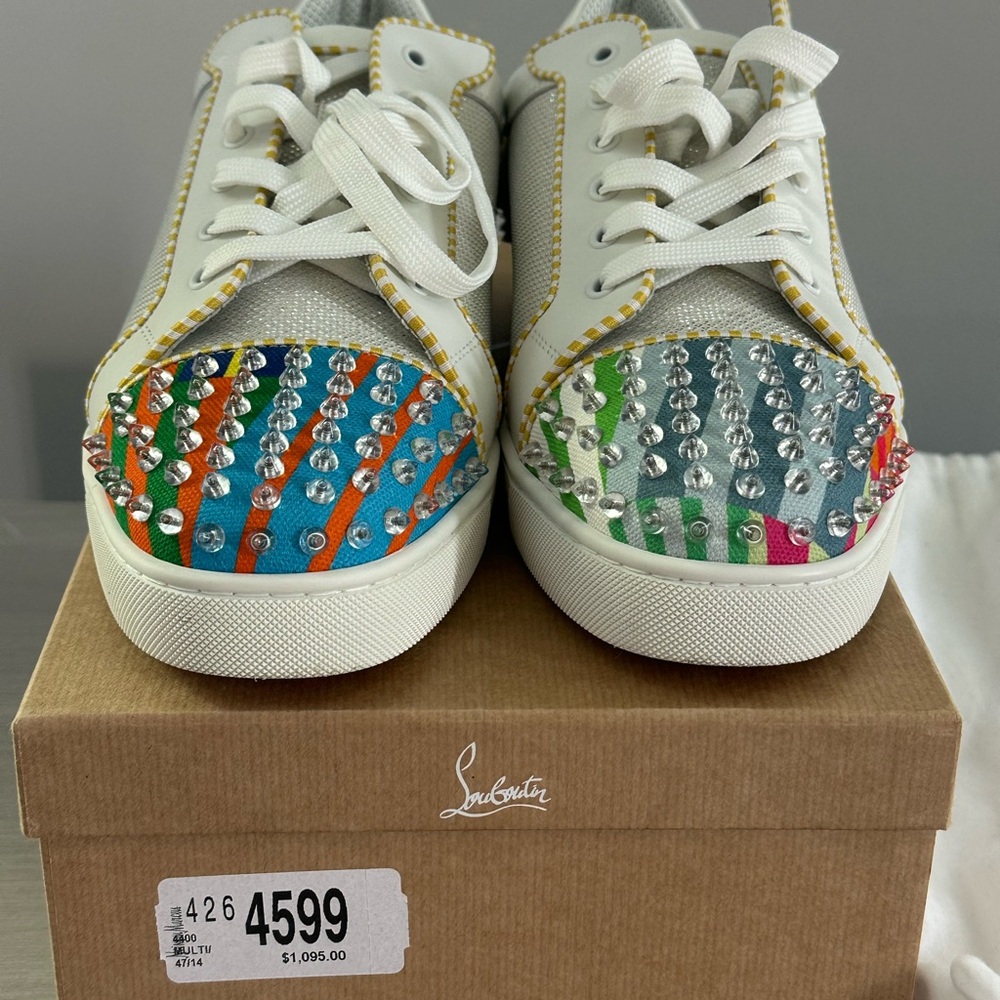 Christian Louboutin Multicolor Rhinestone Sneakers
